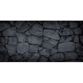 MIRRORANG Rock Aquarium Background Dark Grey Stone Aquarium Poster Background Rocky Terrarium Background Vinyl Background 91 x 50 cm