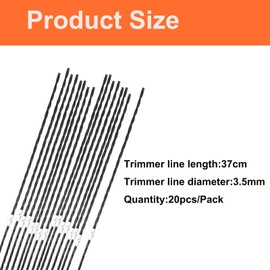 20Pcs F016800431 Trimmer Line Strimmer Strings Cutting Wire.,37cm × 3.5mm Grass Trimmer Spool Line Compatible with Bosch AFS 23-37 Brush Cutter