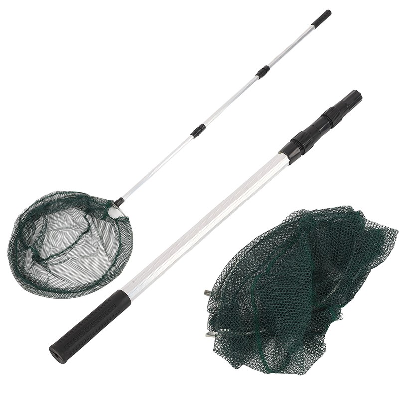 Fish Landing Net Aluminium Alloy with Long Telescoping Pole Handle