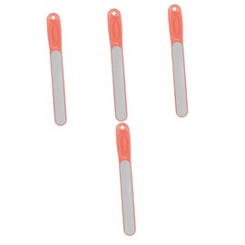 Healeved 4pcs Stainless Steel Nail File for Natural Nails Gentle Fingernail Trimming Tool for Adults Convenient and Manicure Essential for Home Use for Women and Men