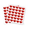 1 Paquete de 100 pzas corazones rojos