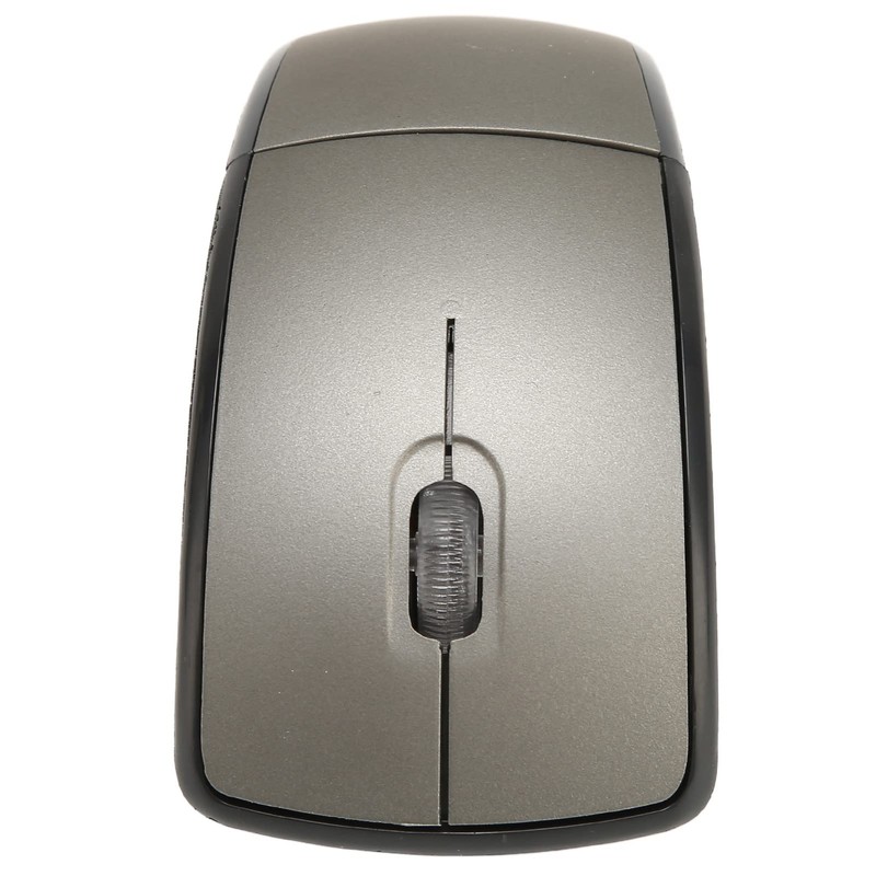 Akozon Folding Wireless Mouse, Receiver for PC Laptop Foldable Computer