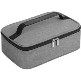 lmytdo Lunch Bag Tote Bag for Men Women Wide Open Insulated Cooler Bag Water-Resistant Thermal Leak-Proof Lunch Organizer for Men Girls Children School Outdoor Picnic Work (Grey)