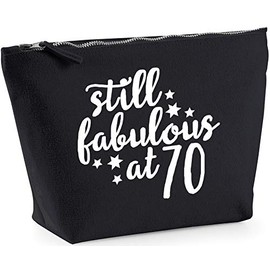 Hippowarehouse Still fabulous at 70 birthday printed make up cosmetic wash bag 18x19x9cm