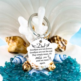 Memorial Gifts for Loss of Dad Sympathy Gifts for Loss of Loved One Bereavement Condolences Grief Gift Funeral Remembrance Keychain for Father