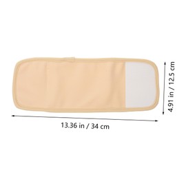 Healeved 2pcs Pack Essential Oil Care Kit Castor Oil Comfortable Sleep Help Useful Relax Assist Portable Sleep Help German Flannel Khaki