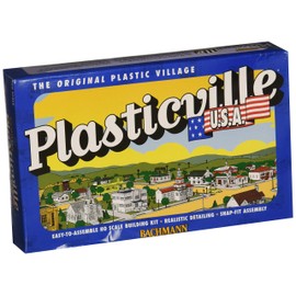 Bachmann Trains - PLASTICVILLE U.S.A. BUILDINGS – CLASSIC KITS - POLICE STATION - HO Scale