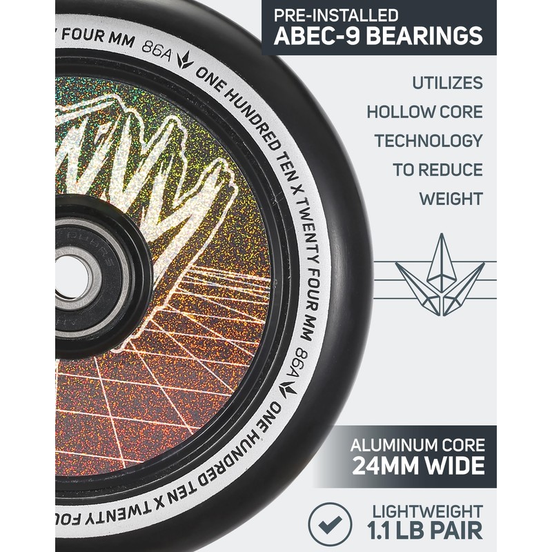 Blunt Wheel 110 MM Hollow Geo Logo Hologram