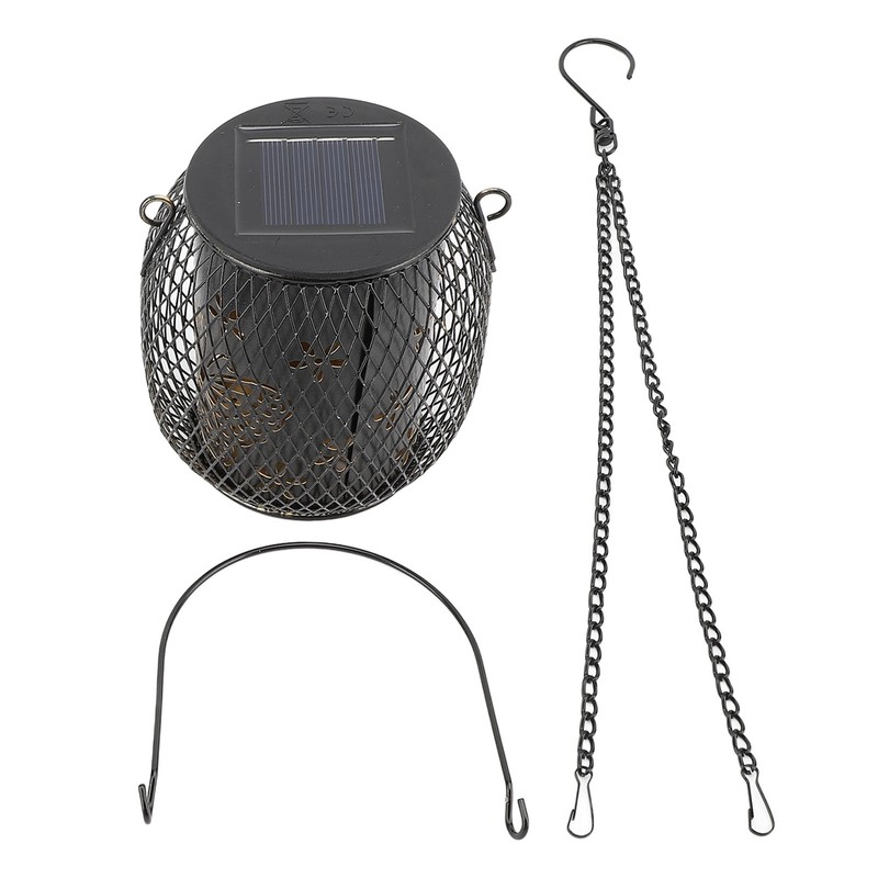 Solar Lantern Outdoor Waterproof Hanging Solar Light with Handle Chain