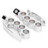 Motorcycle Front Footpegs Pedal CNC Aluminum Footrest Universal Modified AccessorySilver