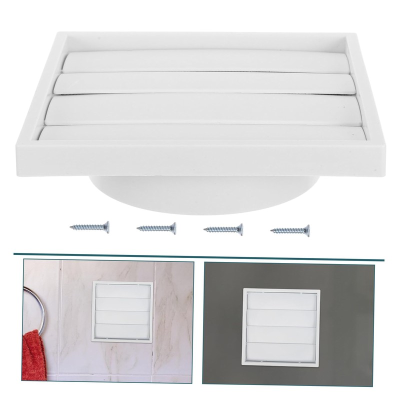 LIFKOME White Dryer Vent Cap Durable Plastic Exhaust Cover with