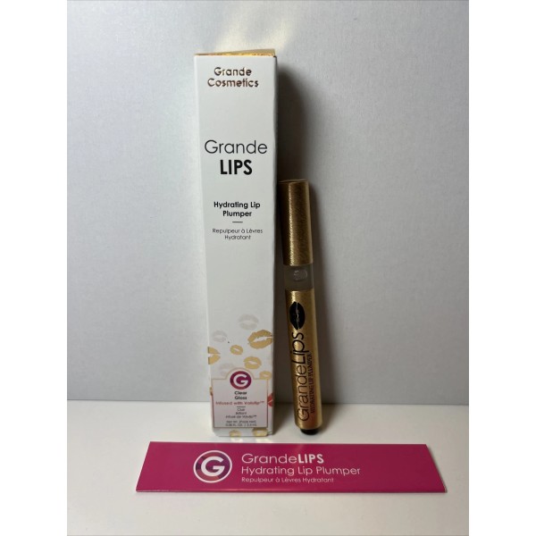 Grande Lips Hydrating Lip Plumper CLEAR Gloss New In Box