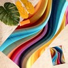 Towelistic Rainbow Microfiber Quick Dry, Light Weight Extra Large Beach