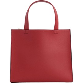 MALTA Tote Bag, Small, With Hidden IC Card Pocket on the Bottom, Mini Tote Bag, Handbag, Simple, Pass Case, Compact, Lightweight, Bag, Men's, Women's, red