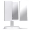Fancii Makeup Mirror with Natural LED Lights, Lighted Trifold Vanity