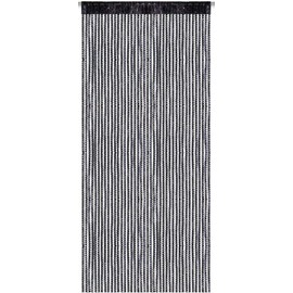 Arsvita Black String Curtain 140 x 250 cm (W x L) Metal Look Available in Many Colours