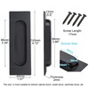 Malimali 120mm Sliding Door Handles Recessed Finger Flush Pulls for