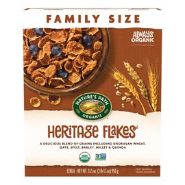 Nature's Path Organic Heritage Flakes® Cereal, 33.5 oz (Pack of 1), Non-GMO