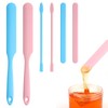 WLLHYF 6Pcs Non-Stick Wax Spatulas Set Silicone Spatula Wax Hair
