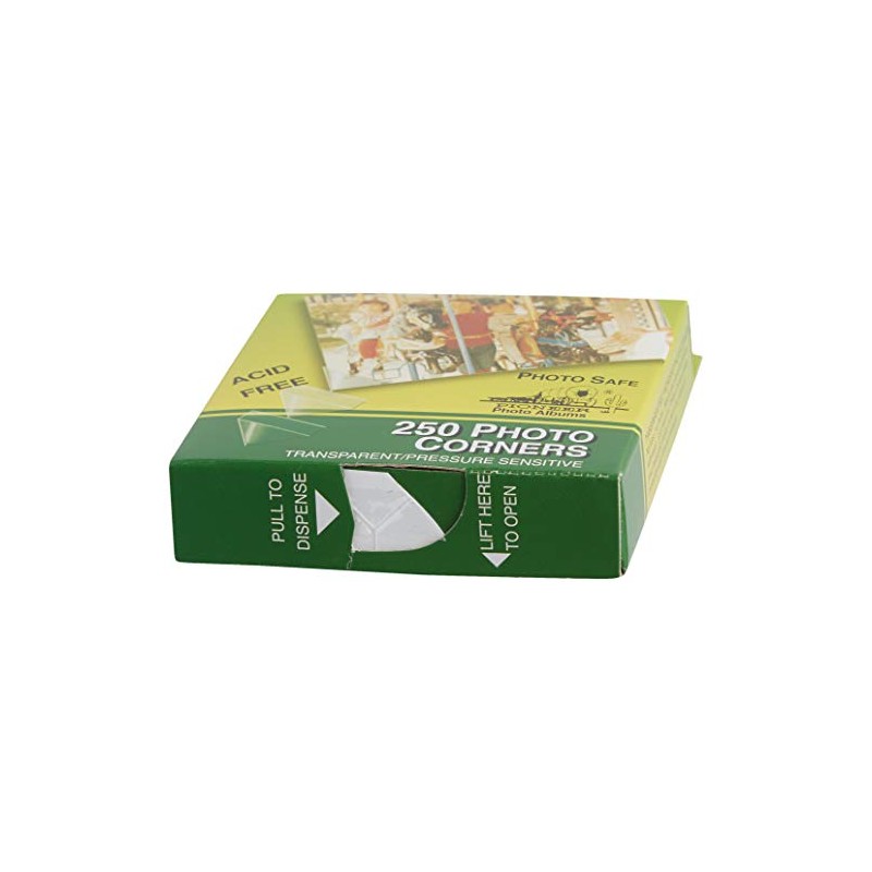 Pioneer PCR-1 Photo Corners Self Adhesive, Clear, 250-Pack,Multicolor