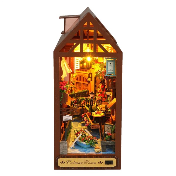Booknook Bausatz Für Erwachsene | 3D Holz Puzzle | LED