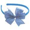 Hair Band Alice Head Band with Gingham Flat Bow School