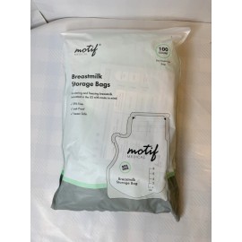 Motif Medical Breast Milk Storage Bags 8oz Single Use Bags 100 count BPA-FreeNEW