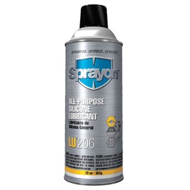 Sprayon LU206 All-Purpose Silicone Lubricant 10 oz Aerosol, SKU #S00206000 LU206 All-Purpose Silicone LUBE