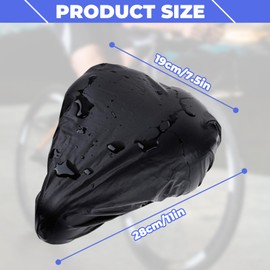 Slightly warm 4Pcs Lightweight Bike Seat Rain Cover Waterproof Bicycle Saddle Dust Cover Protective Bicycle Seat Protector Shield with Flexible Elastic Band for Journey and Travel