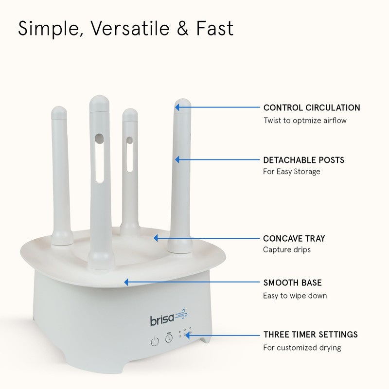 Bottle Drying Rack by Brisa - Powered Drying for Bottles,