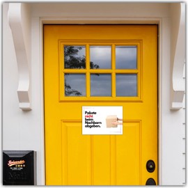 Parcel Do Not Give Neighbours Sign Saying Parcel Shelf Shipping Door Sign Warning Sign Metal Sign