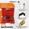maXpeedingrods 56Pcs Thread Restorer Kit, Rethread Repair Tool, UNC UNF