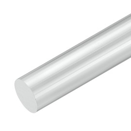 M METERXITY 1-Pack Round Aluminum Rod, 25mm (1") Dia 100mm (4") Length 6061 Aluminum Round Rod Solid Lathe Bar Stock Metal Sticks for DIY Crafts Making/Industrial/Construction/Model