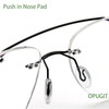 OPUGIT Push-in Eyeglass Nose Pads,10 Pairs Glasses Nose Piece Soft
