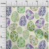 oneOone Cotton Poplin Bluish Violet Fabric Map Easter Fabric for