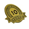 PinMart 10 Year of Service Award Lapel Pin