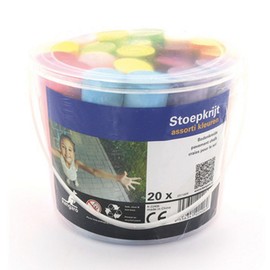 Street Chalks Kangaro in 6 Bright Colours, 20 Packaged in Handy Portable Bucket