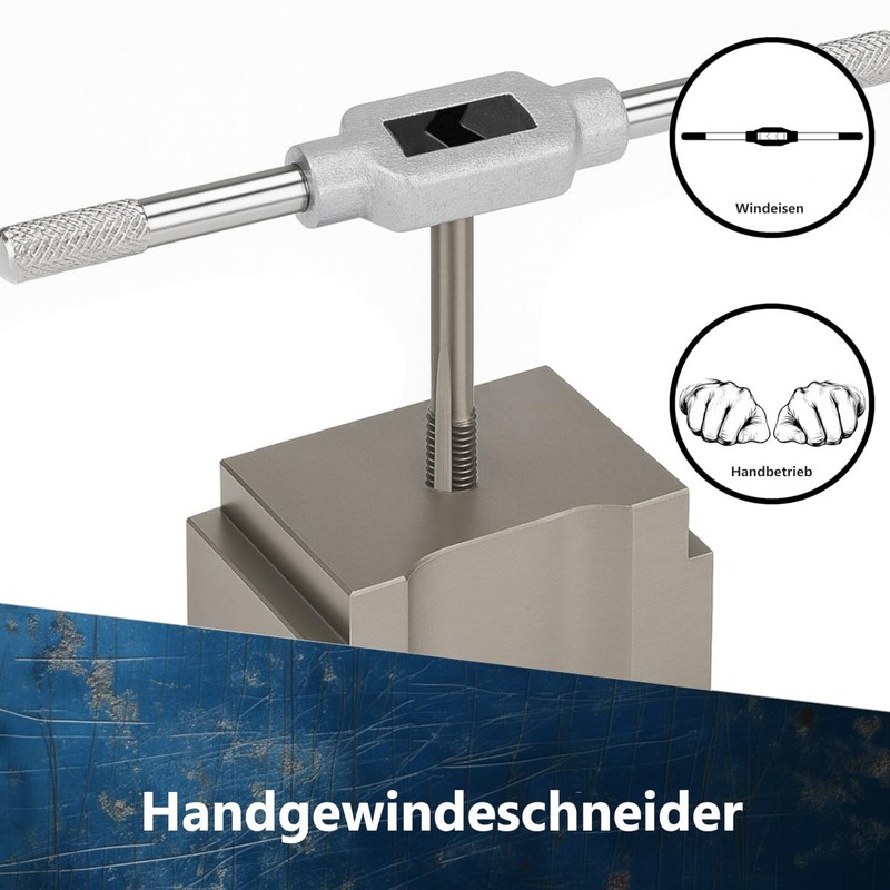 AM-Zerspanungstechnik Tap and Die Set M8 x 1 | Taper