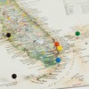 Craig Frames Wayfarer, Executive United States Push Pin Travel Map,