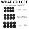 A-Focus 12 Pairs WF-C710N WF-C510 WF-C700N Ear Tips Set, Replacement