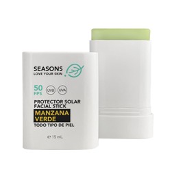 Seasons love your skin protector solar FPS50 stick I para todo tipo de piel I bloqueador en barra manzana verde 15 gr