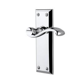 Grandeur 821305, Privacy-2.375", Bright Chrome Fifth Avenue Plate with Portofino Lever
