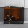 Fire Beauty 3-Panel Metal Fireplace Screen for Fireplace Fire Spark