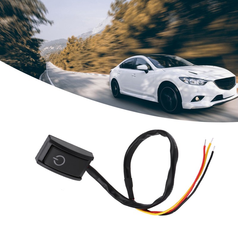 DC 12V 200mA Car DIY Switch Paste Type Sticky Button