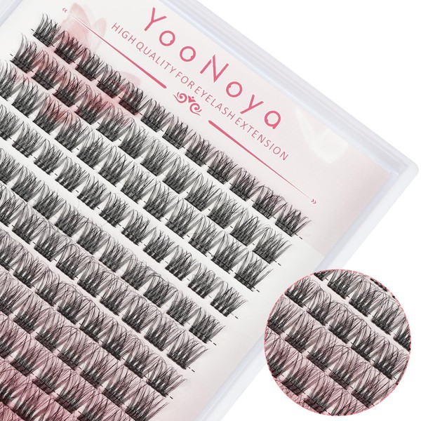 168Pcs Ultra-Fine soft Lash Clusters 0.03 mm thick 9-16mm Mixed