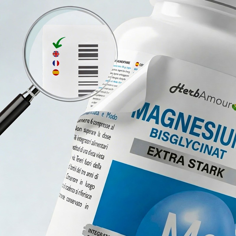 Magnesium Bisglycinate Glycinate Dietary Supplement | 500 Mini Tablets |