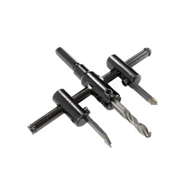 Adjustable Circle Cutter, 1.2 - 4.7 inches (30 - 120 mm), Woodworking Tool, Circular Cutter, Drilling, DIY, Free Cone Free-Cone, One Size Fits All