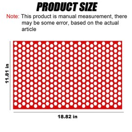 2PCS Car Rear Tail Light Lamp Stickers, Honeycomb Pattern Self-Adhesive Tint Film Sheet, 11.81" x 18.82" DIY Headlight Cover Trim, Universal Decal for Rear Light Protection (Red)