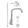 Cold Only Water Faucet Single Hole Kitchen Sink Faucet SUS304