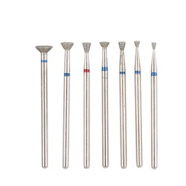 Juego de 7 brocas de cerámica de 3/32 pulgadas, brocas de uñas para quitar uñas de gel acrílico, cutícula, manicura, pedicura, manicura eléctrica, herramienta de pulido